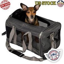 Airline Approved Pet Carrier Soft Sided Travel Bag W/ Ventilation Storage New