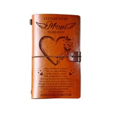 Memorial Gifts for Loss of Mom Letter to Mom in Heaven Leather Journal Sympathy