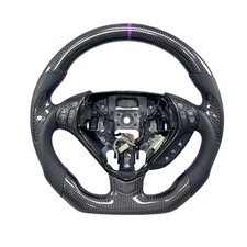 Carbon Fiber Steering Wheel For Acura Tl Type S 2007-2008 Custom Leather