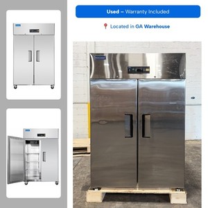 ICECASA 48" 2-Door Commercial Reach-In Freezer 36 Cu.ft - USED
