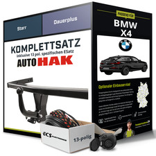 F�r BMW X4 Typ F26 Anh�ngerkupplung starr +eSatz 13pol 07.2014-03.2018 AHK
