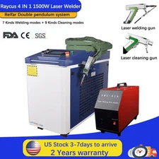 Raycus Laser Welding Machine 1500W Fiber Laser Double Wobble Head for Metal US ﻿