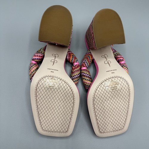 Sandali donna Jessica Simpson Olimpio punta quadrata slip on tanga taglia 10 M - Foto 20 di 23