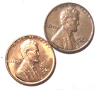 1960 P, D  Small Date (SD) Lincoln Wheat Cent, Penny  Almost Uncirculated