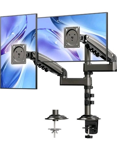 HUANUO 17-32 Inch Dual Monitor Stand, Gas Spring , Monitor Stand 2 Monitors -NEW - 第 1/8 張圖片