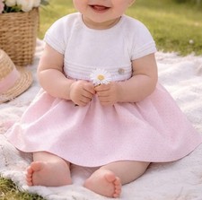 Paz Rodriguez Baby Girl Smock Dress 6M Brand New with Tags Designer Spanish Gift