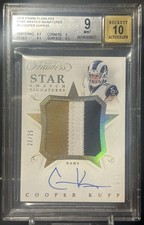 2018 Panini Flawless Star Swatch Signatures Cooper Kupp /25 BGS 9 Auto 10
