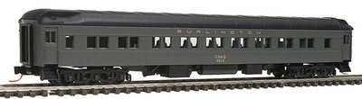 MICRO TRAINS 143 00 030 N SCALE CB&Q BURLINGTON  HEAVYWEIGHT 28-1 PARLOR CAR NEW