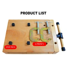 Beech Wood Workbench Clamp, Workbench, Workstation Clamping Tool DIY Clamp