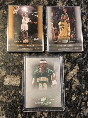 LeBron James 2012 Upper Deck All Time Greats Card (3) St. Vincent-St. Mary 