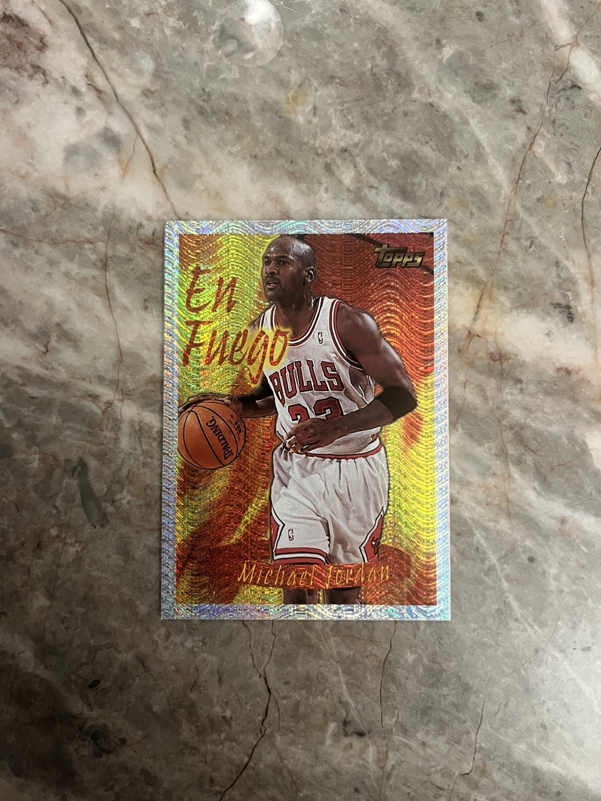 Michael Jordan 1996-97 Topps - Season's Best En Fuego #1