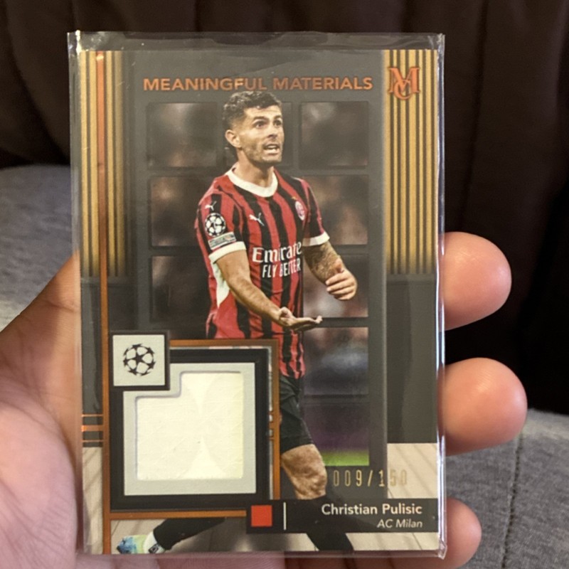 Topps Christian Pulisic Meaningful Materials Relic Citrine /150 MMSR-CH
