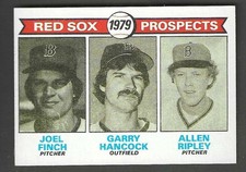Click to enlarge Red Sox 1979 Prospects (Joel Finch / Garry Hancock / Allen Ripley)