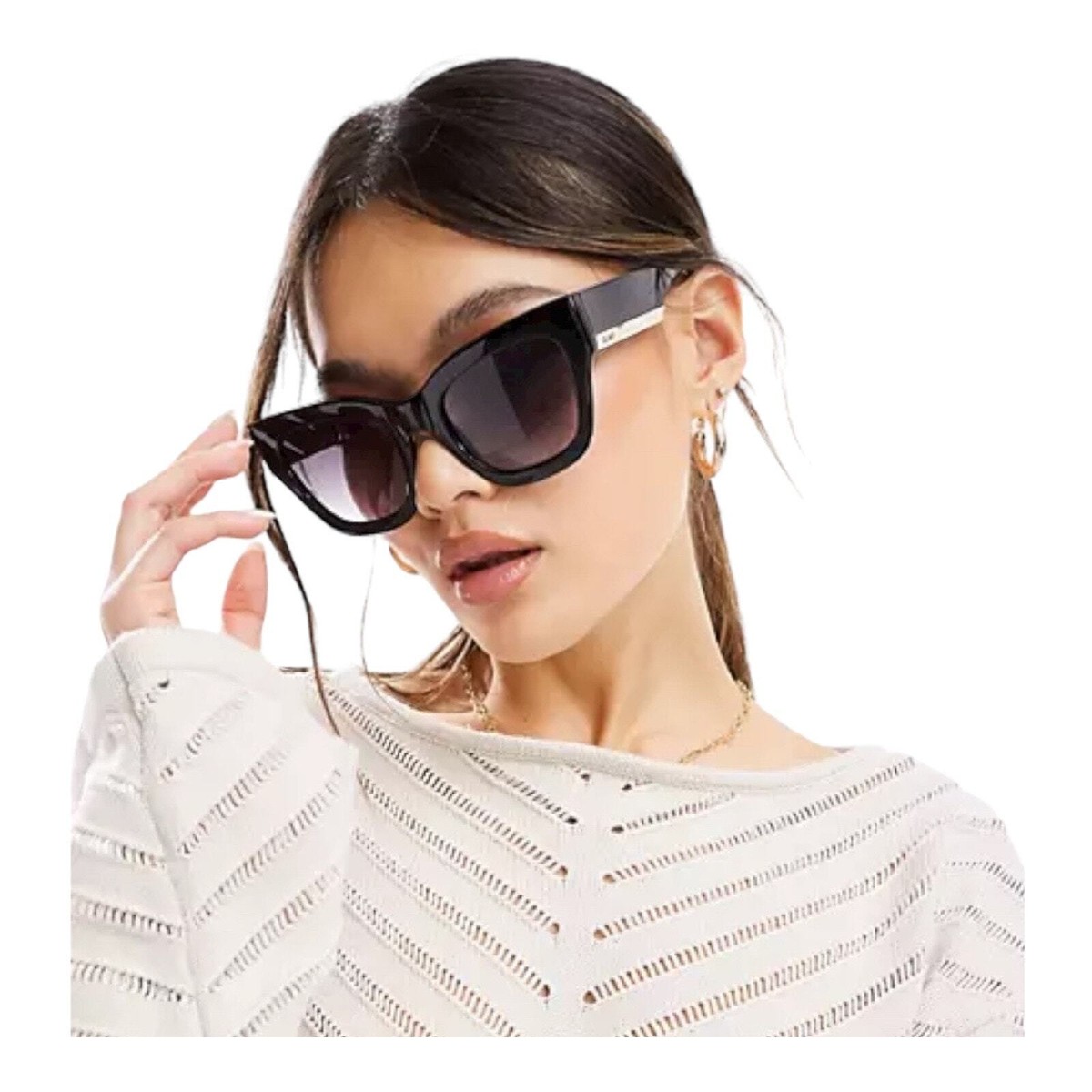 Quay Australia By The Way Womens Sunglasses Black Gold  display picture 2