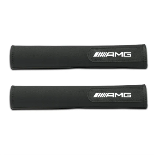 Protector de almohadilla protectora de cinturón de seguridad de coche de felpa suave para Mercedes-benz AMG 2 piezas Foto 3 de 4
