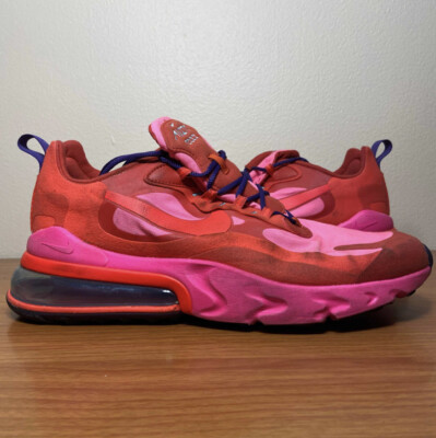 Nike Air Max 270 React Electronic Music Red Pink Size 11.5 Sneakers AO4971-600
