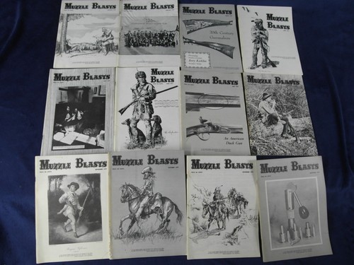 1977 Muzzle Blasts Magazine Complete Year 12 Issues Guns Rifles Black Powder - Bild 1 von 8