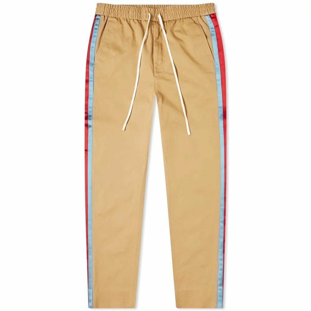 🆕️ Authentic GUCCI WEB STRIPE Tan Cotton CHINO Pants 🆕️ Authentic GUCCI WEB STRIPE Tan Cotton CHINO Pants