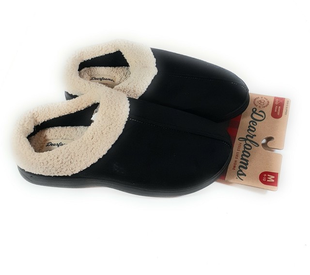 dearfoam mens memory foam slippers