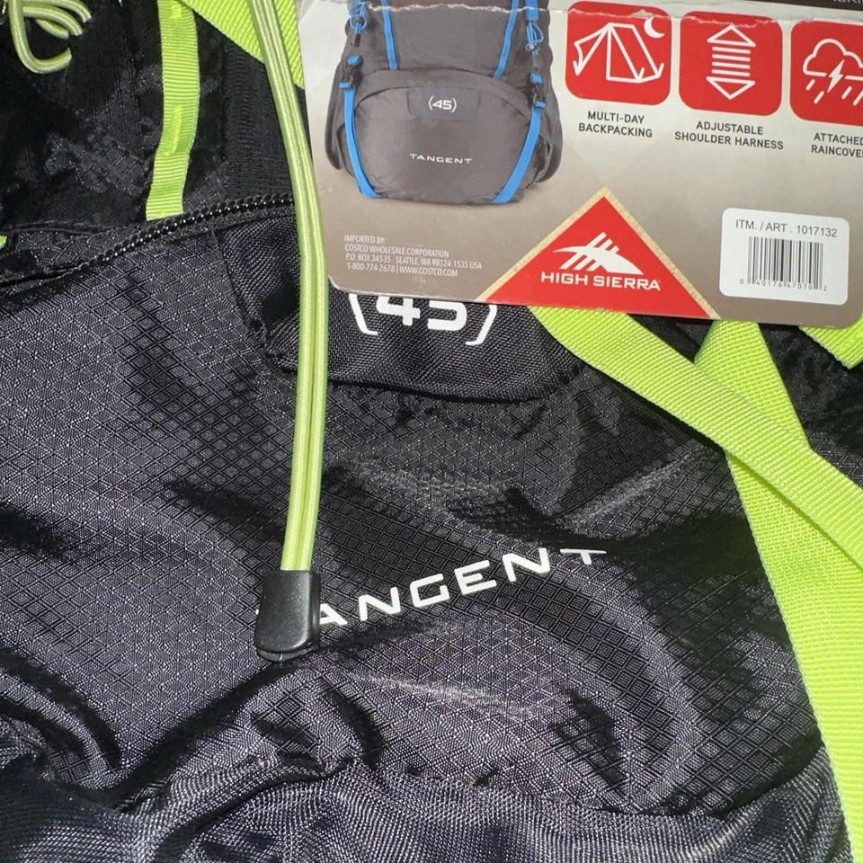 New High Sierra Tangent 45 Top - Loading Frame Pack Black/green - Image 4 of 4
