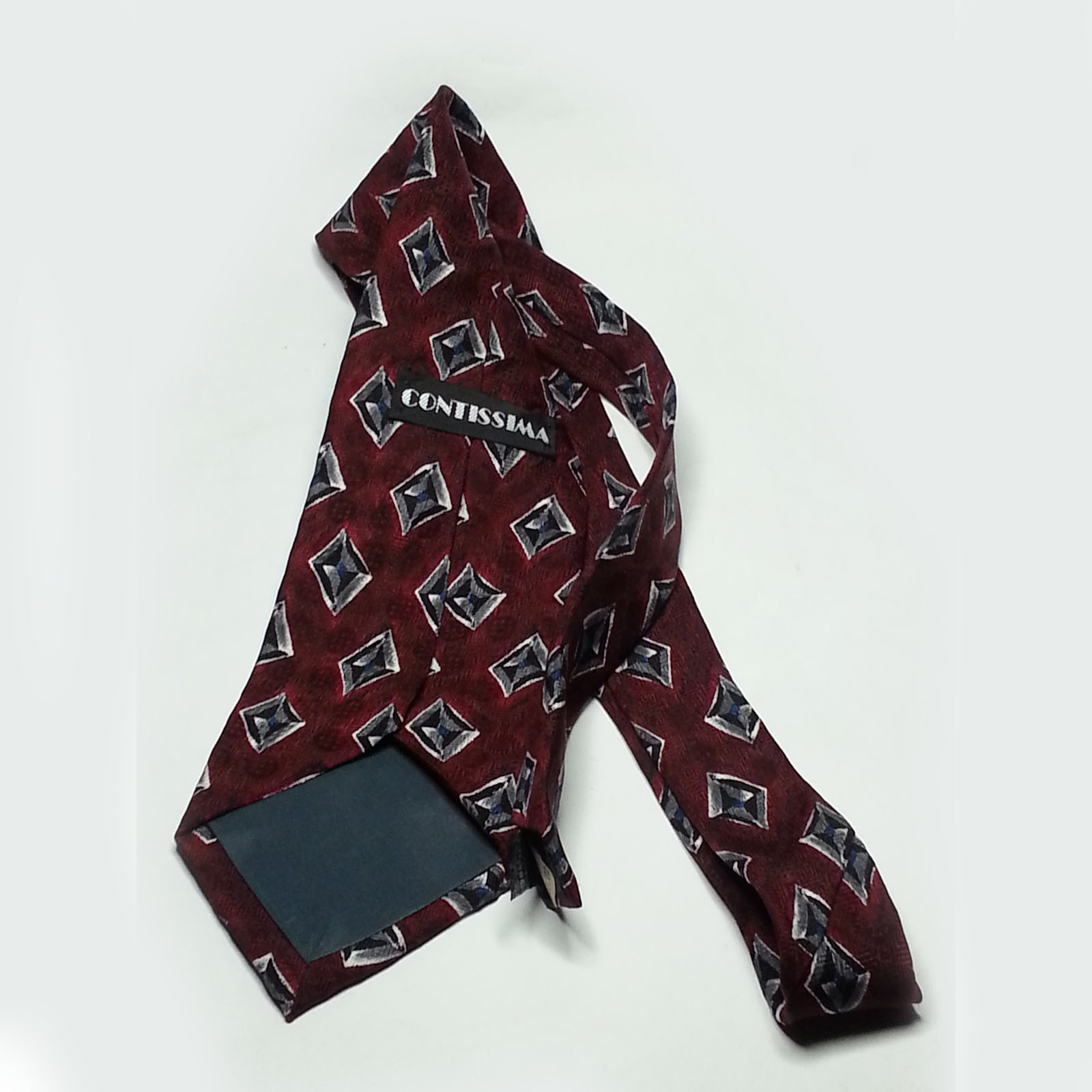 Cravate En Soie Rose Contissima - Occasion, Style Classique Nouée
