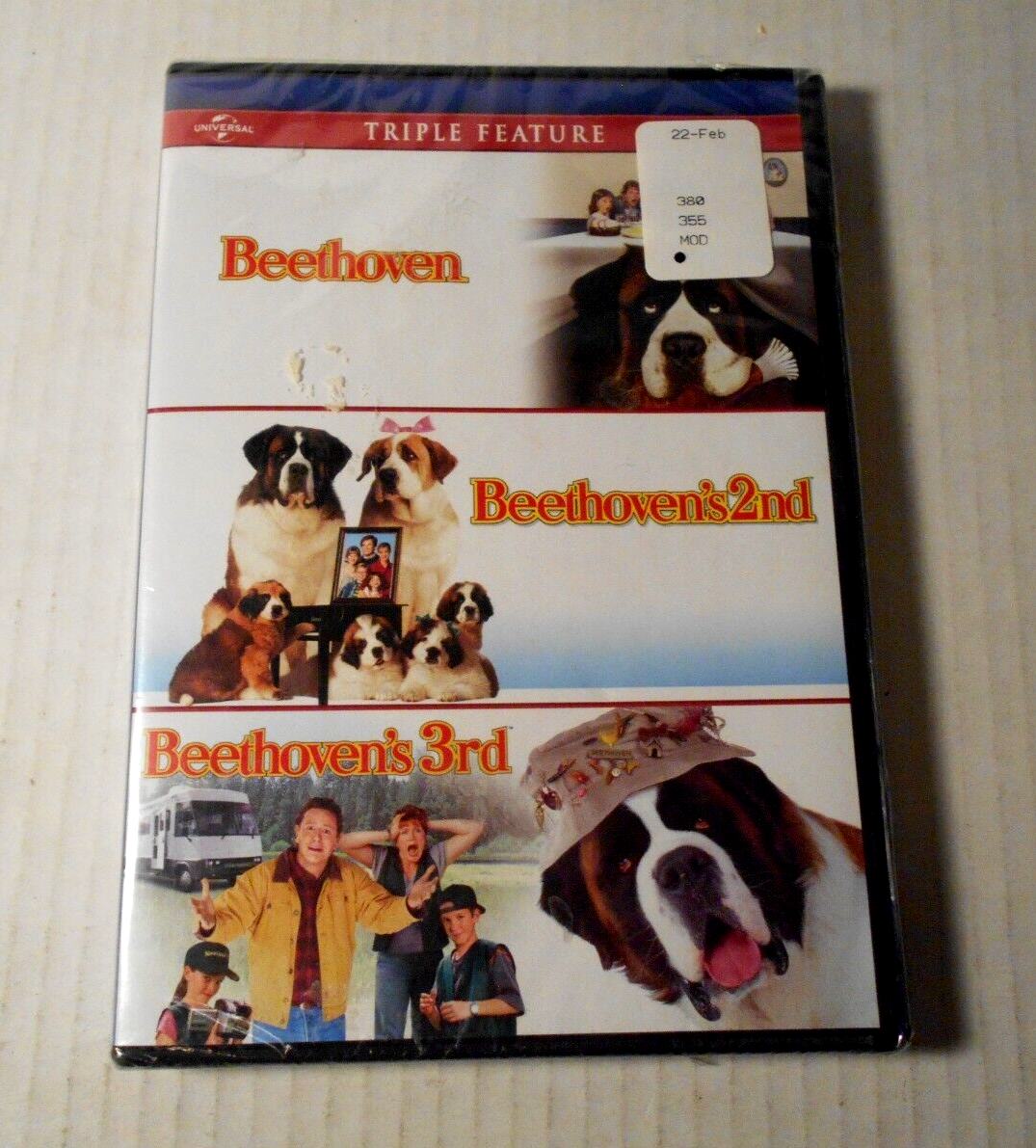 Beethoven Collection 1, 2 & 3 - Triple Feature DVD NEW SEALED 2nd