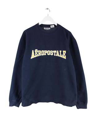 Aeropostale 00s Embroidered Sweater Blau M Herren
