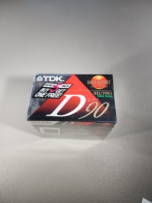 New Sealed TDK D90 High Output Cassette Tapes 6 Pack Circuit City 