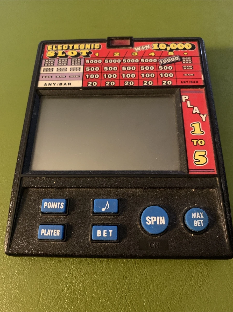 Vintage Radica electronic slot 10000 Handheld Slot Machine Game