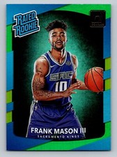 Frank Mason III RC Rookie 2017-18 Donruss #167 Green Flood Basketball Card