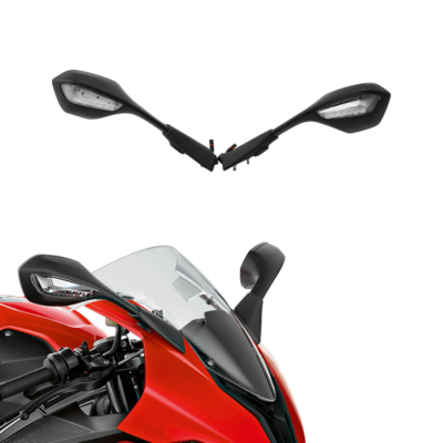 Rear View Side Mirrors LED Turn Signals Fit For BMW S1000RR 2019