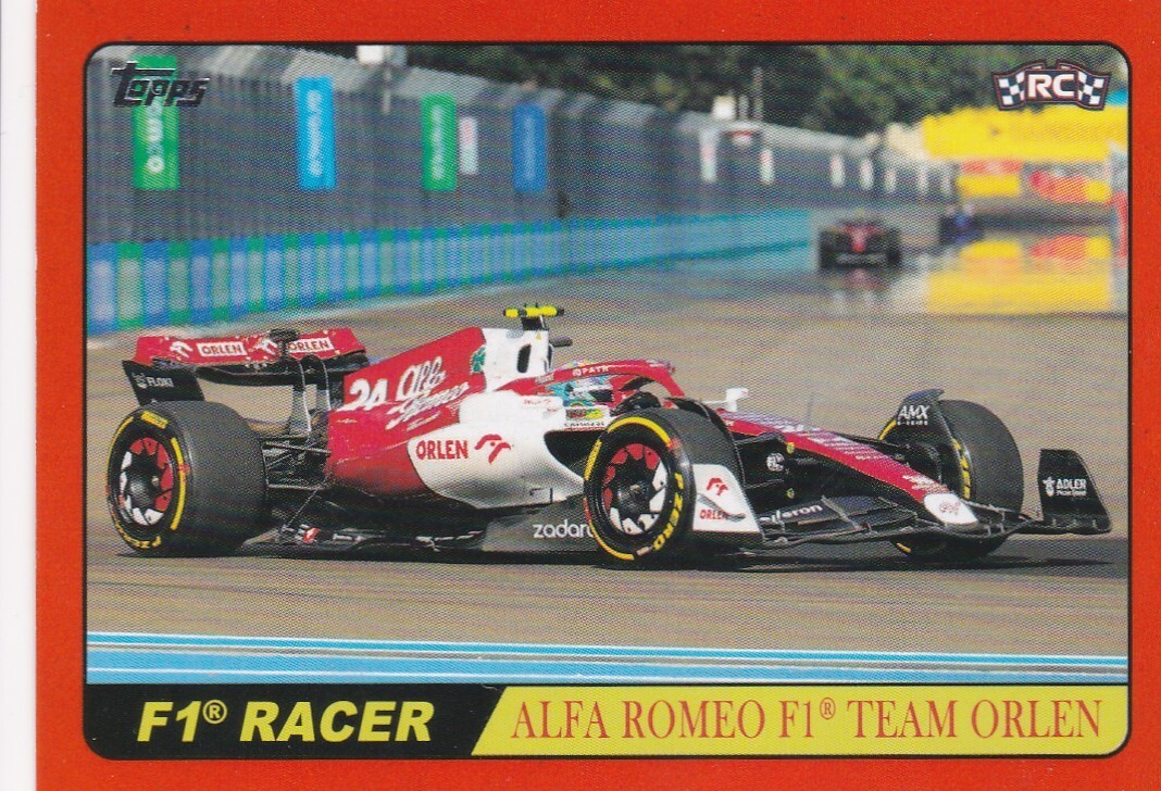 Zhou Guanyu RC #2/25 Orange Parallel 2022 Topps Formula 1 Racing