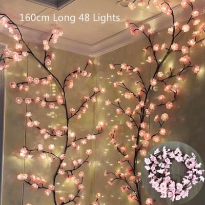 USB Supply Cherry Blossom Branch Light Led Branch Lights  Decor Garland