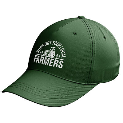 Support Your Local Farmer Baseballkappe Landwirtschaft Traktor Kopfbedeckung für Männer