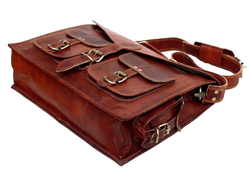 Borsa uomo nuova valigetta fatta a mano vera tracolla casual pelle vera - Foto 6 di 6