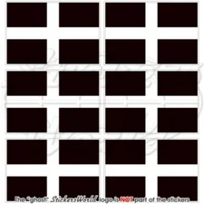 CORNWALL Cross St Piran Great Britain Flag, 40mm Vinyl Stickers x6