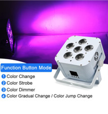 Wedding Stage Wireless Par Light WiFi DMX 6x18 Watt 6 in 1 LED Wireless Uplight