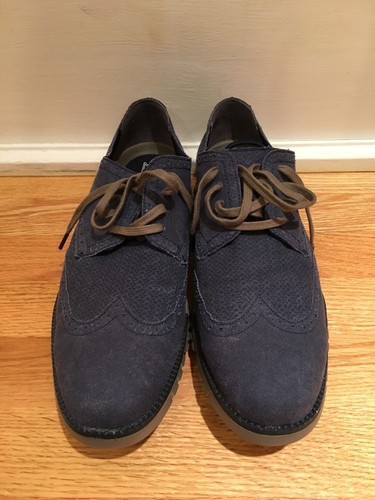 Cole Haan ZeroGrand Navy Blue Wingtip 