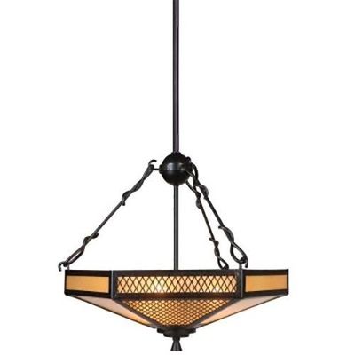Hampton Bay Lynden 528062 3 Light Maya Bronze Bowl Pendant