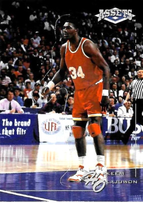 TCS 1485  1994-1995 Assets Die Cut Hakeem Olajuwon Houston Rockets  DC2