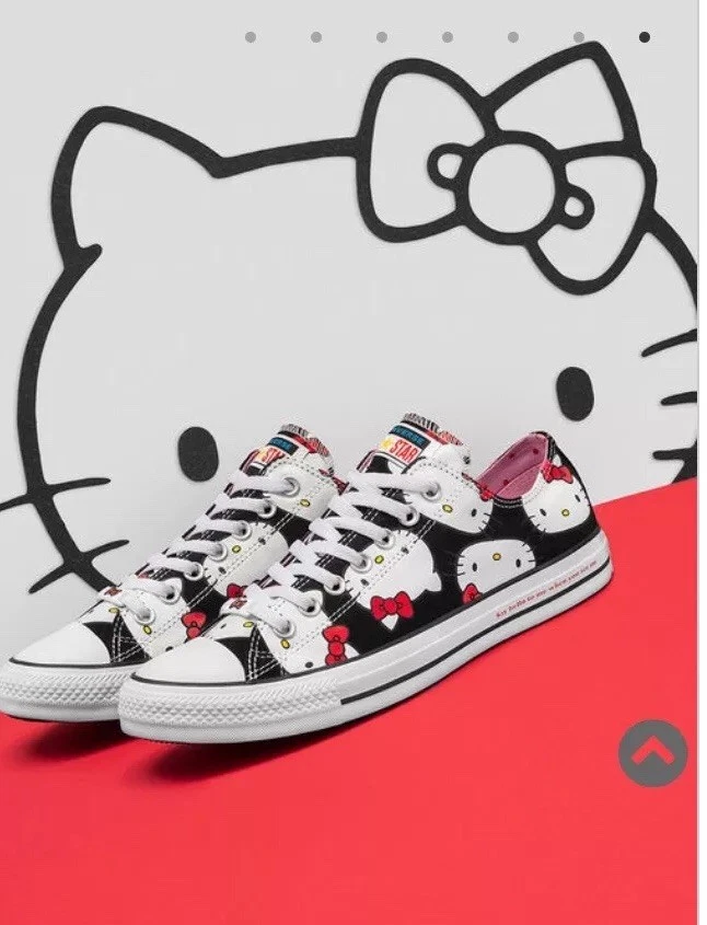 Converse x hello kitty chuck taylor all star canvas hotsell low top