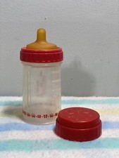 Vintage Red Playtex Nurser Laxtex Nipple Drop In 4 oz Blue Baby Bottle