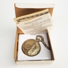 Vtg. Pocket Watch 1886-1986 Commemorative Limited Edition Statue of Liberty