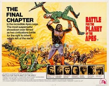 BATTLE FOR THE PLANET OF THE APES 1973 UK quad poster print 30x40" FREE P&P