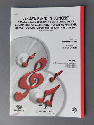 Jerome Kern: in Concert: Medley - 2001 sheet music - SATB & Piano Guitar Bass Dr