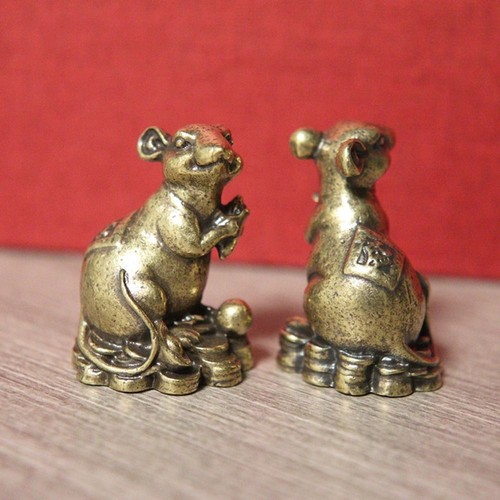Traditional Rat Miniatures Chinese Mouse Love Corn Ornaments Desktop Ornaments