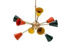 Mid Century Style Sputnik Light Handpainted 9 Arms Sputnik Home Décor Chandelier