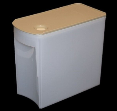 Tupperware Shelf Smart Container 9.5 Cup Slim Rectangle #3 Hazelnut Beige NEW