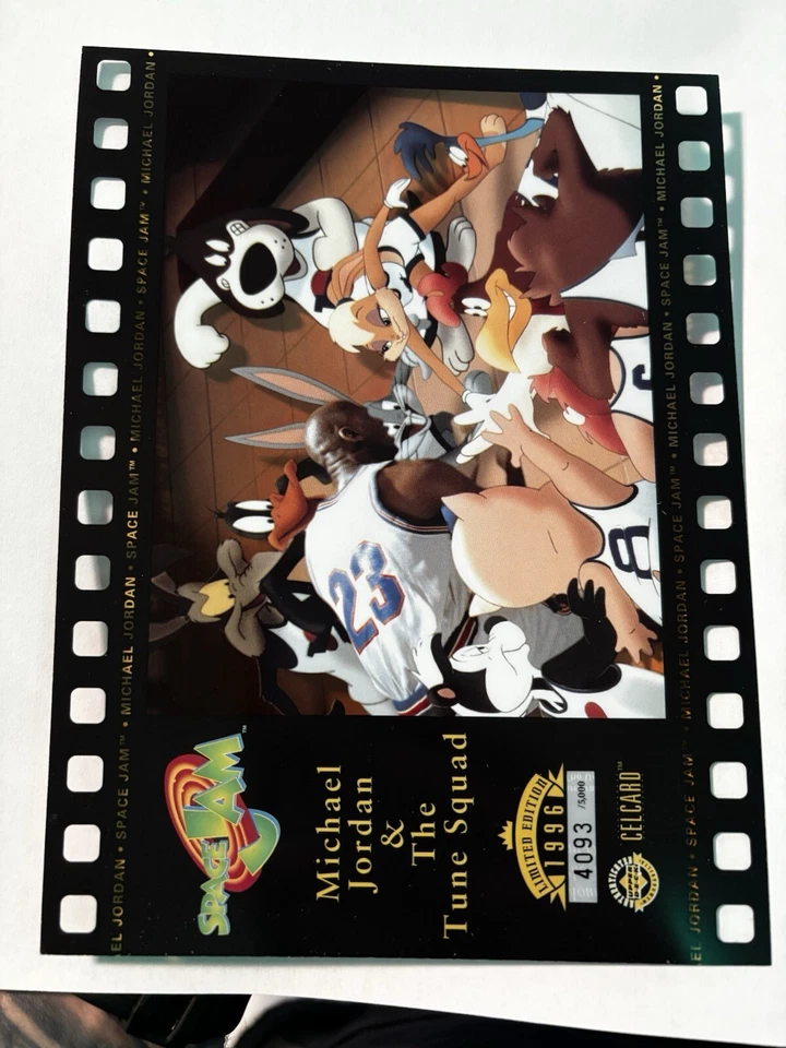 1996 cubierta superior Space Jam Michael Jordan Cell Celcard conjunto completo limitado  Foto 3 de 4