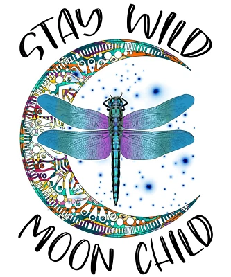 POPART Dragonfly Stay Wild Moon Child Sticker Decal